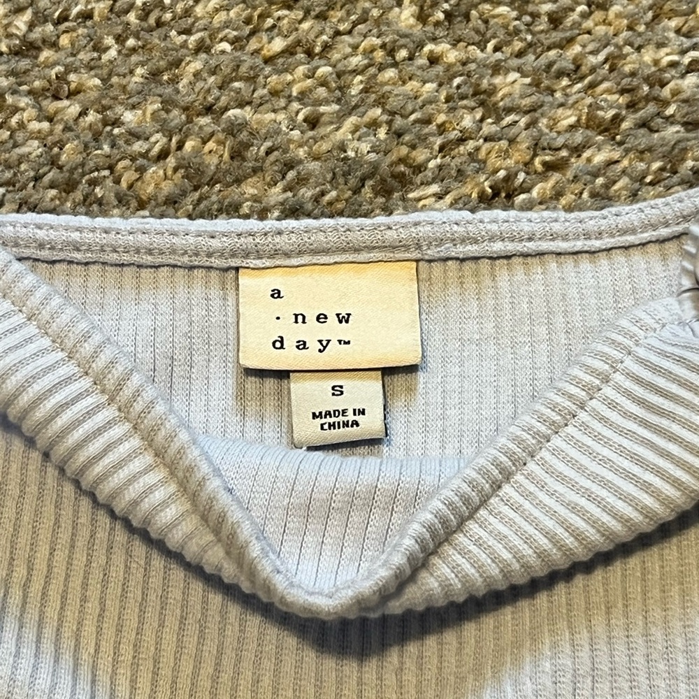 Light Perwinkle Ruffle Sleeve Blouse - Picture 7 of 7